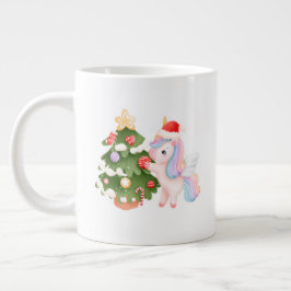 Rustic Christmas Mug – Cozy Holiday Hot Chocolate Jumbo-Tasse