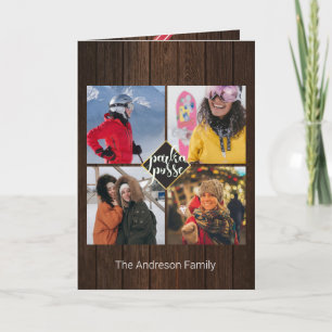 Rustic Christmas 🎄 Parka Bande Scheunen Holz Kart Karte