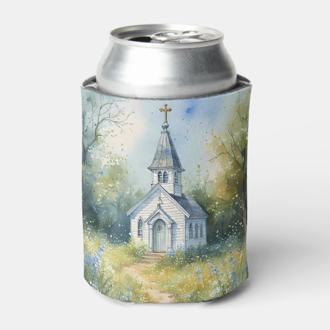 Rustic Church Path in Wildflower Meadow Dosenkühler (Kanne Vorderseite)