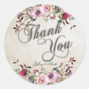 Rustic Country Barn Wedding Peonies Mason Jar Runder Aufkleber