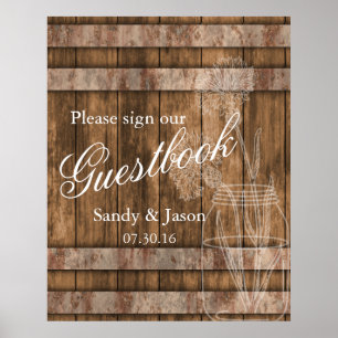 Rustic Country Barn Wood Poster