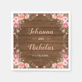 Rustic Country Chic Hochzeitsarbeit Party Paper Serviette