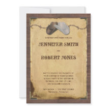 Rustic Country Cowboy hasst Hochzeitseinladung