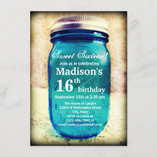 Rustic Country Mason Jar Geburtstagseinladung Einladung