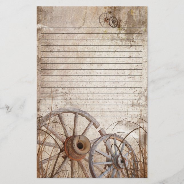 Rustic country stationery briefpapier (Vorderseite)