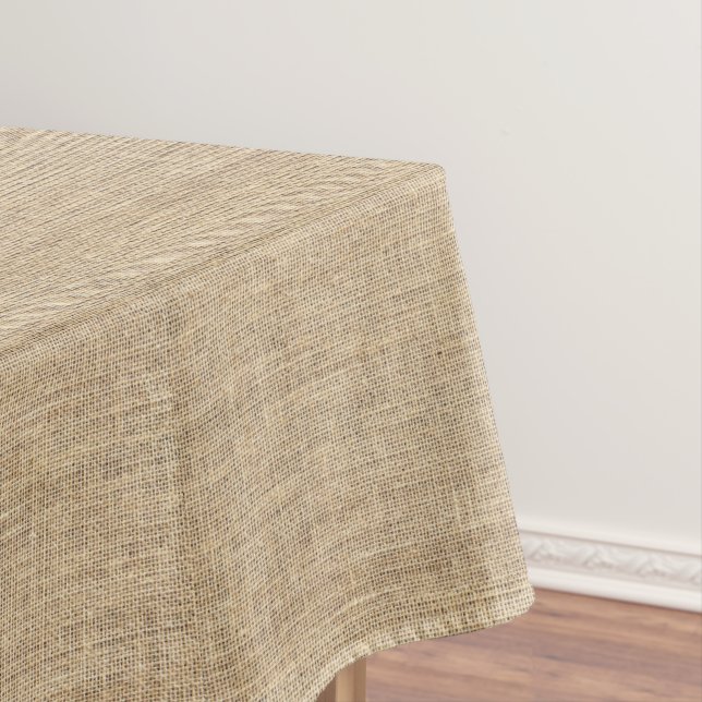 Rustic Country Vintage Burlap Tischdecke (Beispiel)