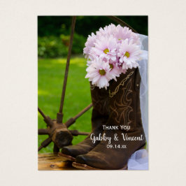 Rustic Daisy Cowboy Boots Gastgeschenk Hochzeit Ta