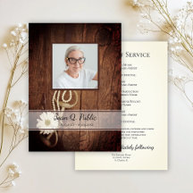 Rustic Daisy Horse Bit Western Beerdigung Service