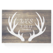 Rustic Deer Antlers Country Farmhouse Wood Wedding
