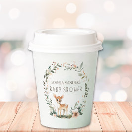 Rustic Deer-Themed Baby Shower Pappbecher