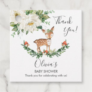 Rustic Deer Woodland Animals Kinderdusche Vielen D Geschenkanhänger
