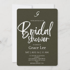 Rustic Denim Bridal Shower Invitation Einladung