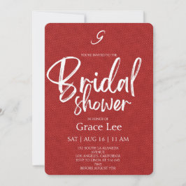 Rustic Denim Bridal Shower Invitation Einladung