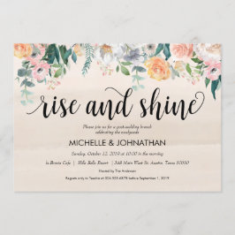 Rustic Dusk Post Wedding Brunch Einladungskarte Einladung