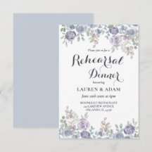 Rustic Dusty Blue Floral Wedding Probe