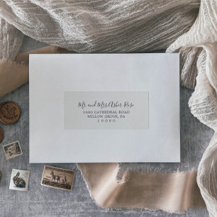 Rustic Earth Coordinate Guest Address Labels