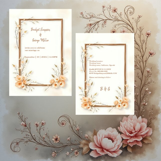 Rustic Earthy Floral Harmony Wedding (Von Creator hochgeladen)