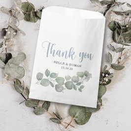 Rustic Eucalyptus Green Wedding Vielen Dank Geschenktütchen