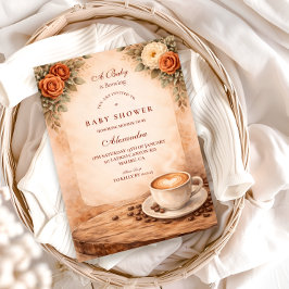 Rustic Fall A Baby Is Brewing Einladung