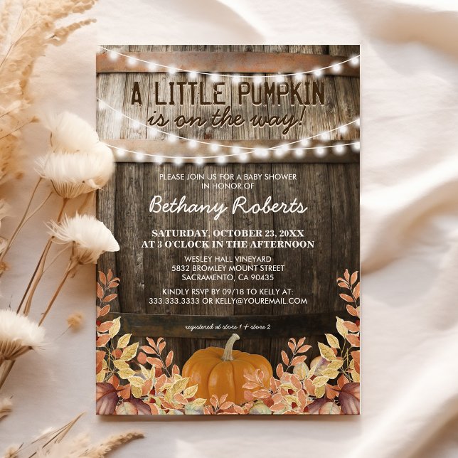 Rustic Fall Baby Dusche Einladung (Von Creator hochgeladen)