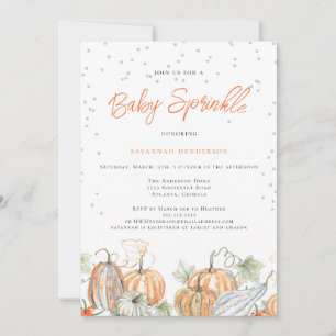 Rustic Fall Baby Dusche Sprinkle Pumpkin Einladung