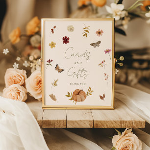 Rustic Fall Pumpkin Cards und Giftzeichen Poster