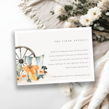 Rustic Fall Pumpkin Leafy Blumenzwiebeldetails