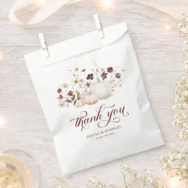 Rustic Fall Pumpkin Wedding Geschenktütchen