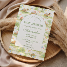 Rustic Farm Animals Pastel Baby Shower