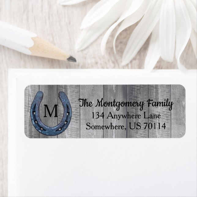 Rustic Farmhouse Horseshoe & Barn Wood Planks (Insitu)