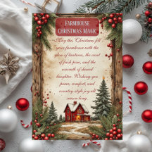 Rustic Farmhouse Magic Christmas Red Barn Country