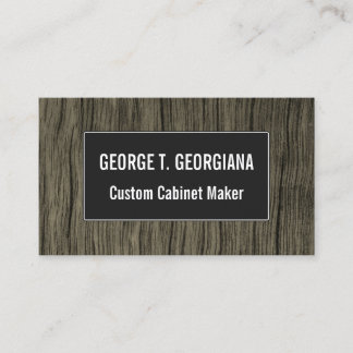 Rustic Faux Wood Look Pattern Business Card Visitenkarte