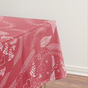 Rustic Feathers Love Birds Pattern Hütte Lodge Tischdecke