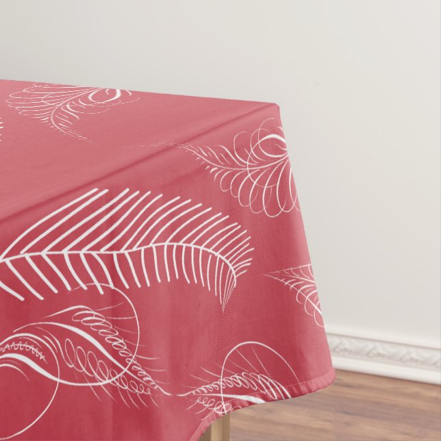 Rustic Feathers Love Birds Pattern Hütte Lodge Tischdecke (Beispiel)