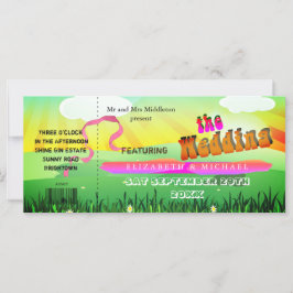 Rustic Festival Wedfest Modern Wedding Einladung