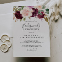 Rustic Floral Bridesmaids Luncheon Shower