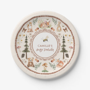 Rustic Forest Baby Dusche Pappteller
