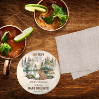 Rustic Forest Bearly Wait Baby Dusche Vielen Dank