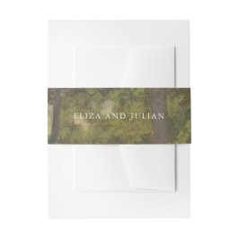 Rustic Forest Elegant Wedding Einladungsbanderole