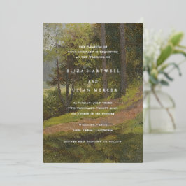 Rustic Forest Elegant Wedding Folieneinladung