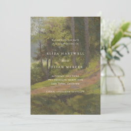 Rustic Forest Elegant Wedding Save The Date