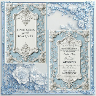 Rustic French Country Shabby Chic Floral Wedding   Einladung