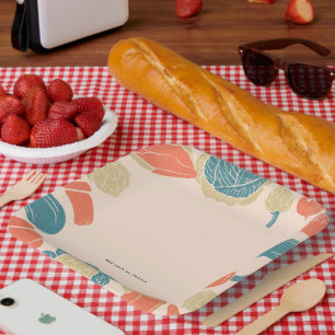 Rustic Friendsgiving Housewarming GRILLEN Erntedan Pappteller