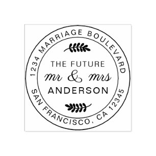 Rustic Future Rustic Rücksendeadresse Gummistempel