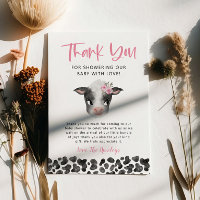 Rustic Girl Cow Babydusche