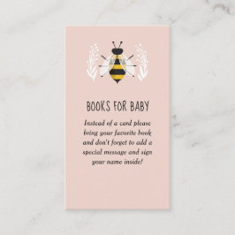 Rustic Girl Mama to Bee Baby Shower Buchanfrage Begleitkarte