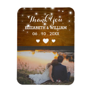Rustic Glitz Wedding Magnet Gevor Foto Vielen Dank