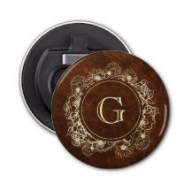 Rustic Gold Monogram Wedding