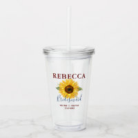 Rustic Gold Sunflower Monogram Name
