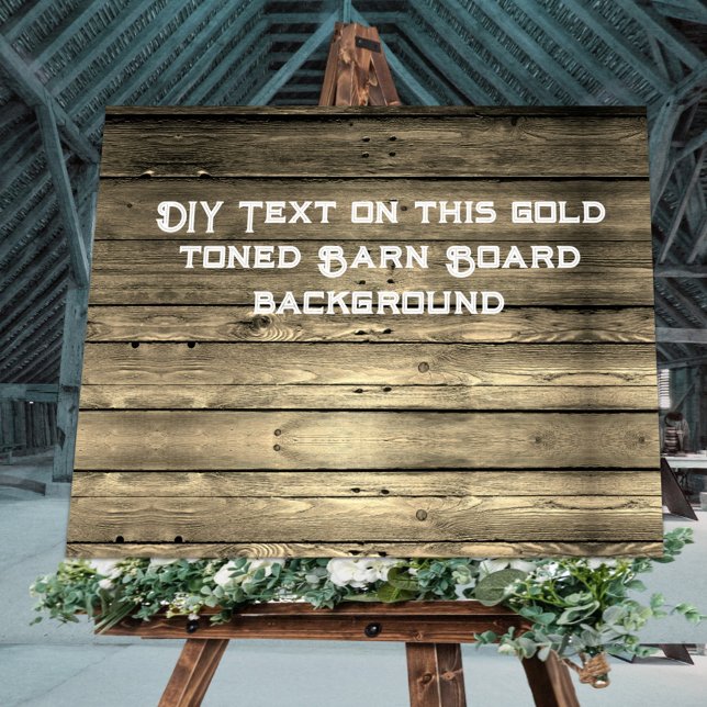 Rustic Gold Tone XL DIY Barboard Poster (Von Creator hochgeladen)